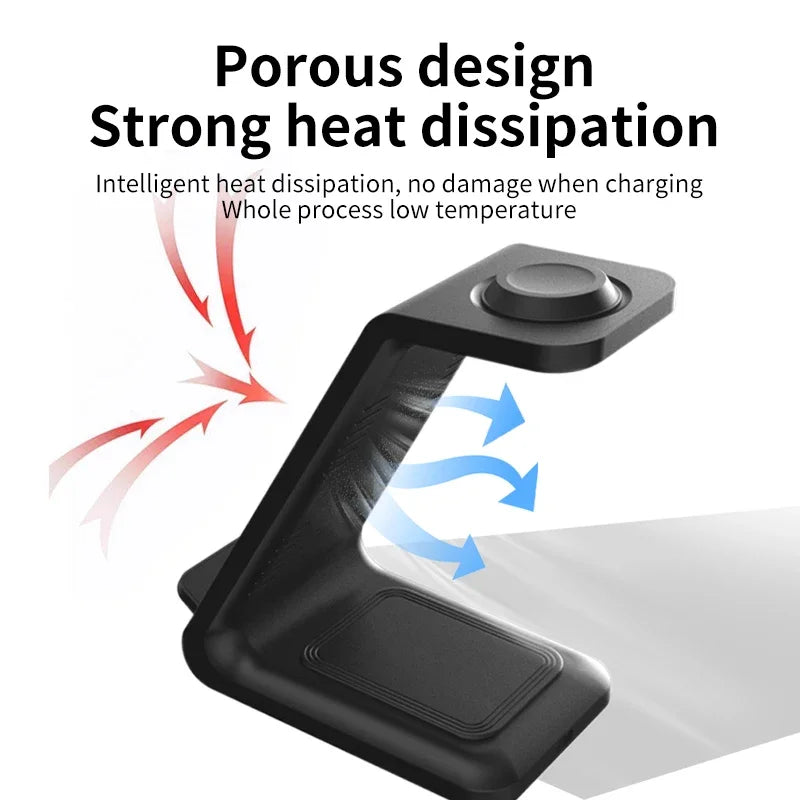 100W 3-in-1 Wireless Charger Stand