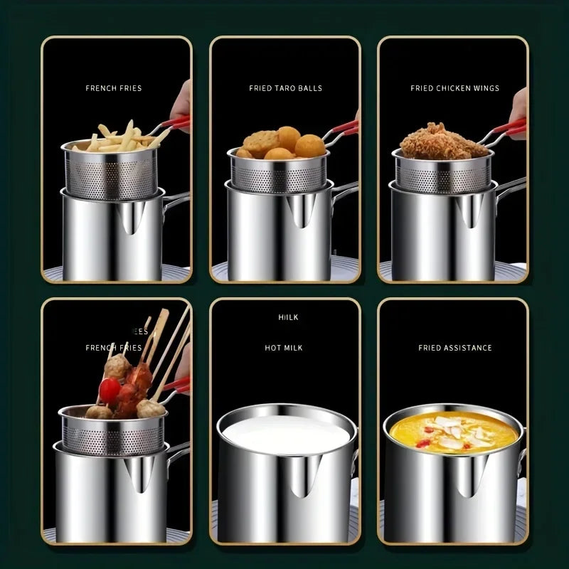 Stainless Steel Deep Fryer Pot