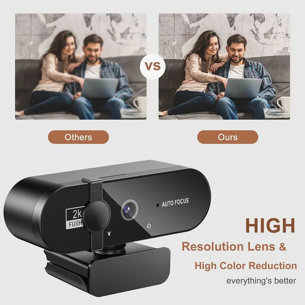 4K USB Webcam with Microphone