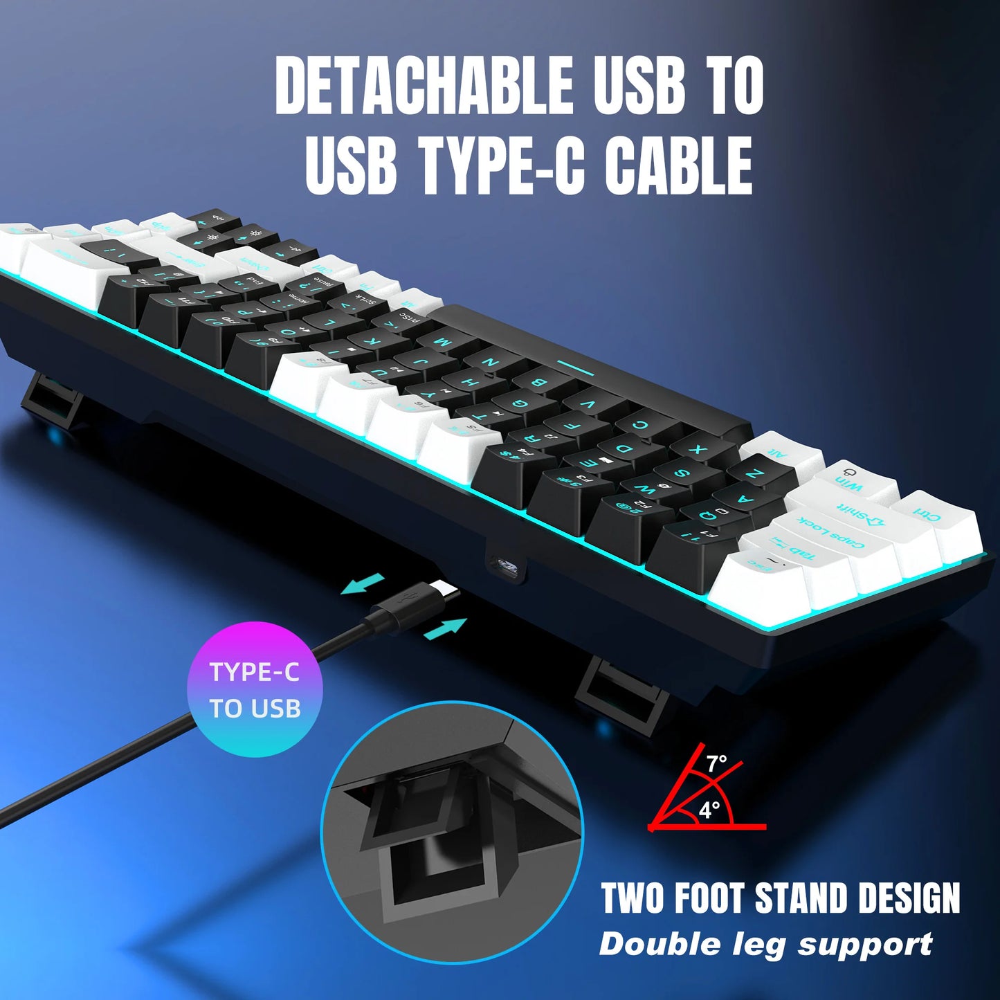 68-Key RGB Mechanical Keyboard
