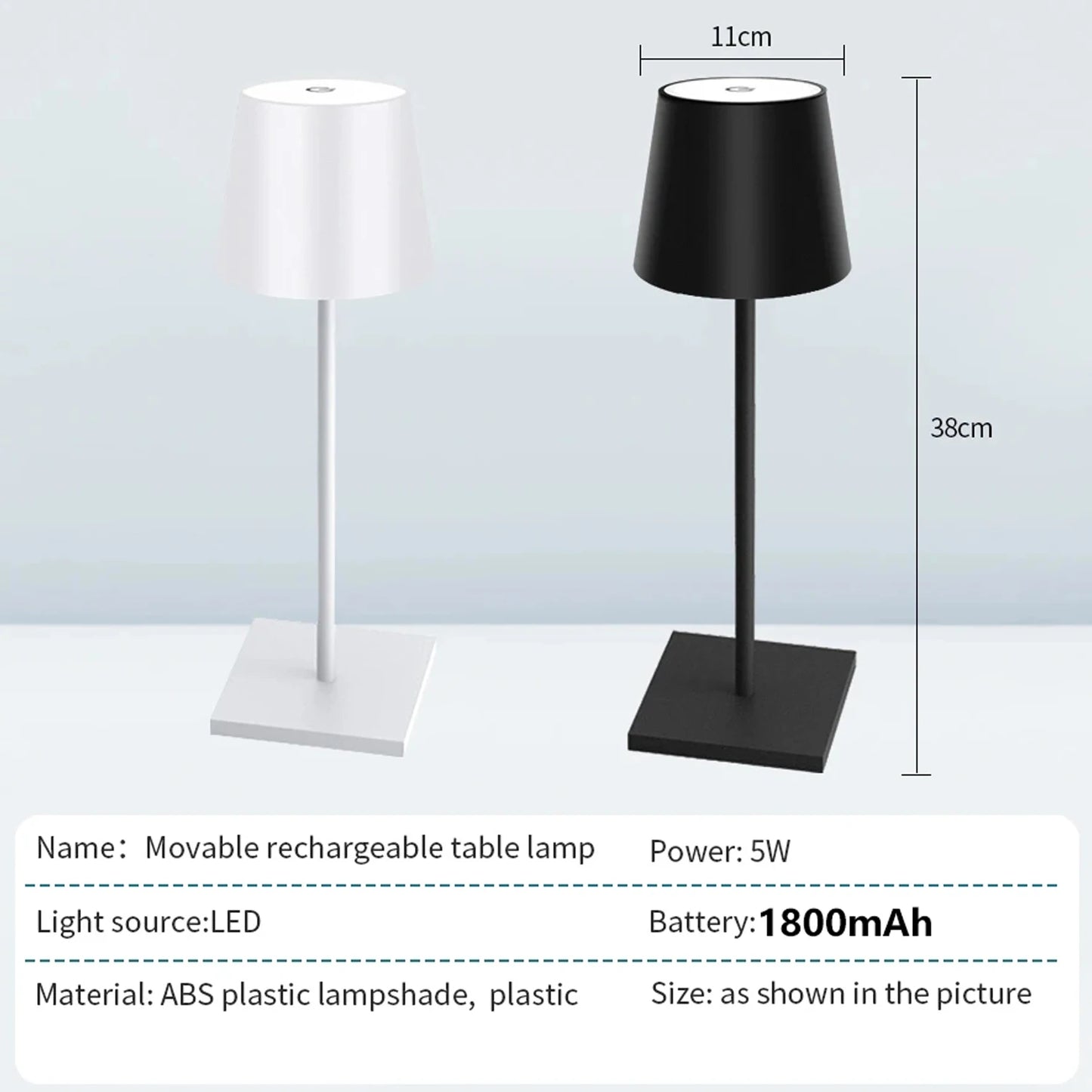 LED Touch Sensor Table Lamp