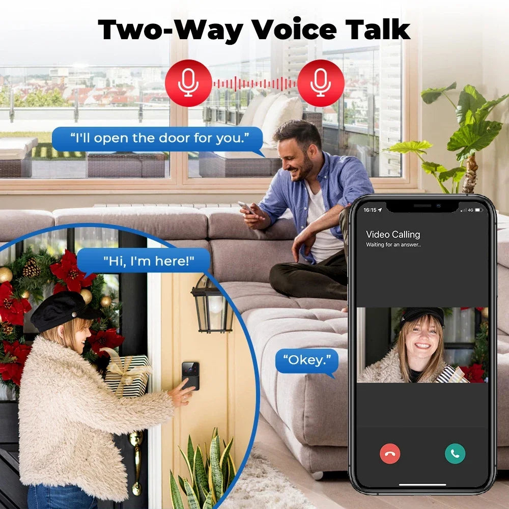 WiFi Smart Doorbell Wireless Camera Security