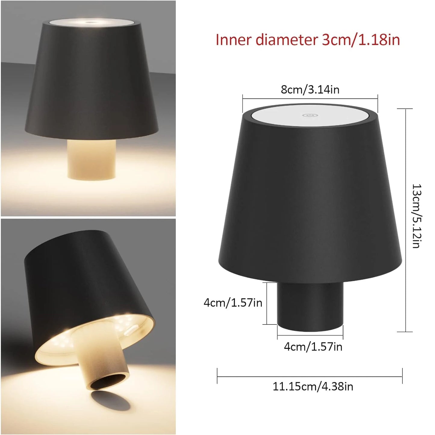 LED Touch Sensor Table Lamp