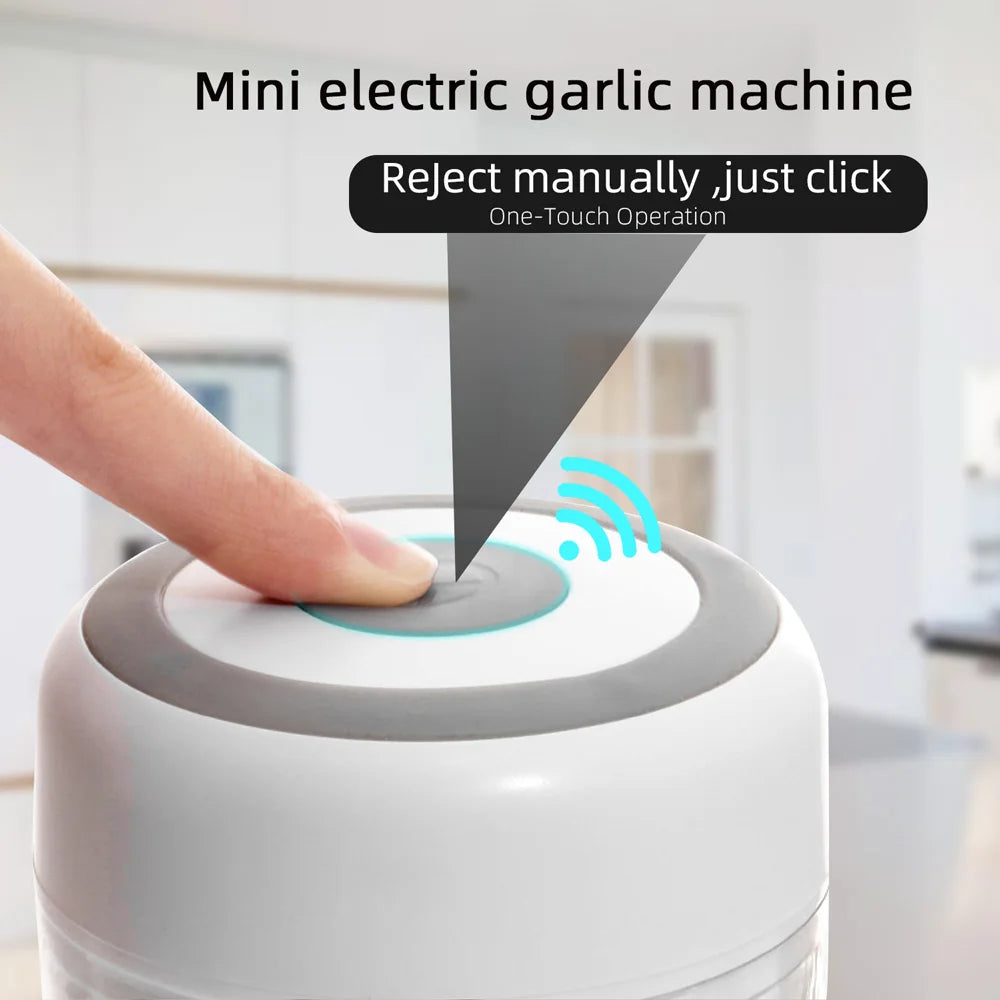 Electric Mini Food Chopper Garlic Masher