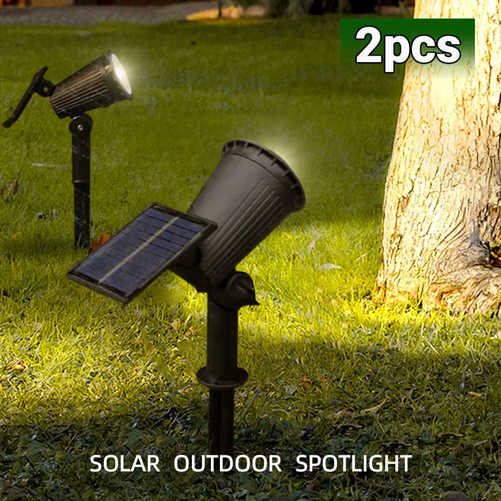 9 LED RGB Solar Spot Lights