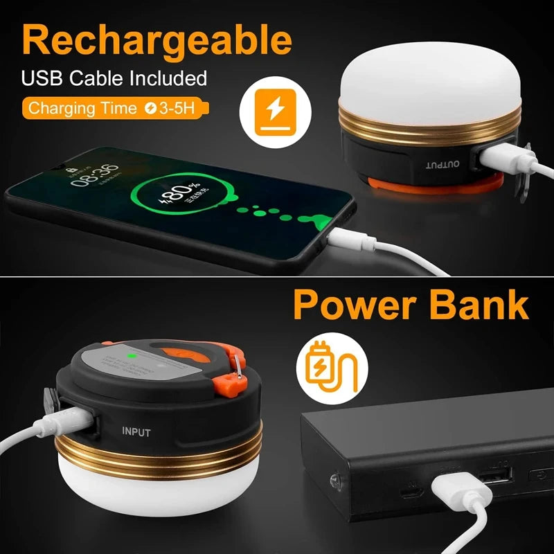 Rechargeable LED Camping Lantern – Magnetic Base