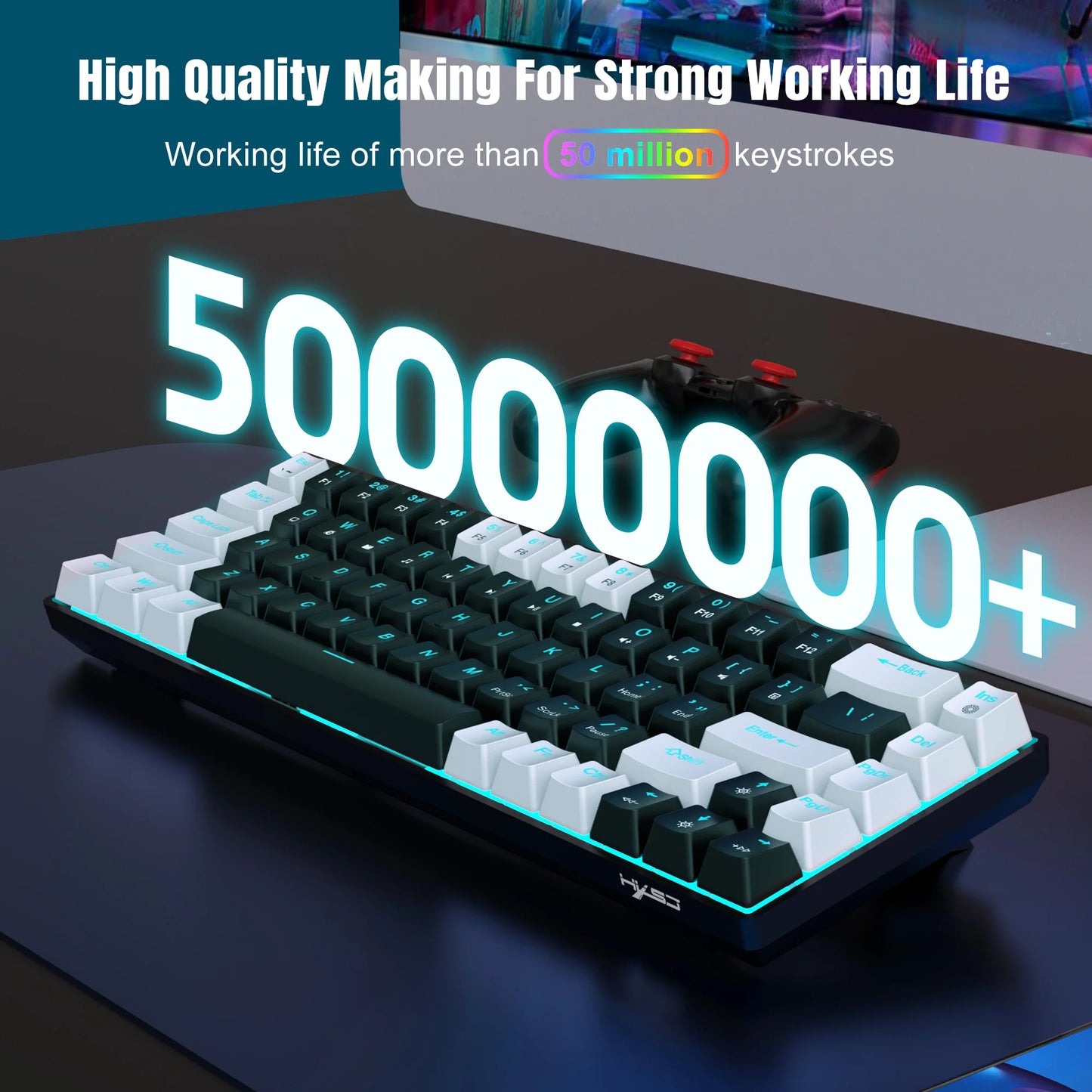 68-Key RGB Mechanical Keyboard