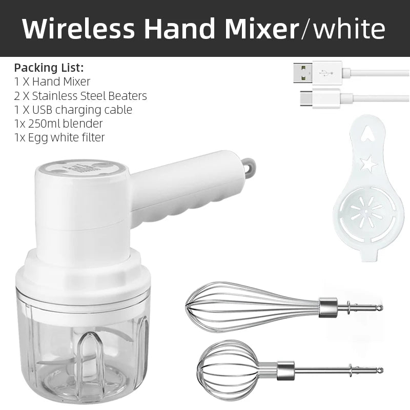 Electric Mini Food Chopper Garlic Masher