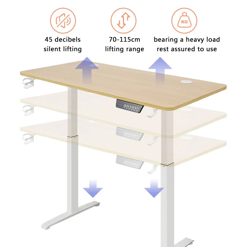 Electric Height Adjustable Desk Sit Stand Table