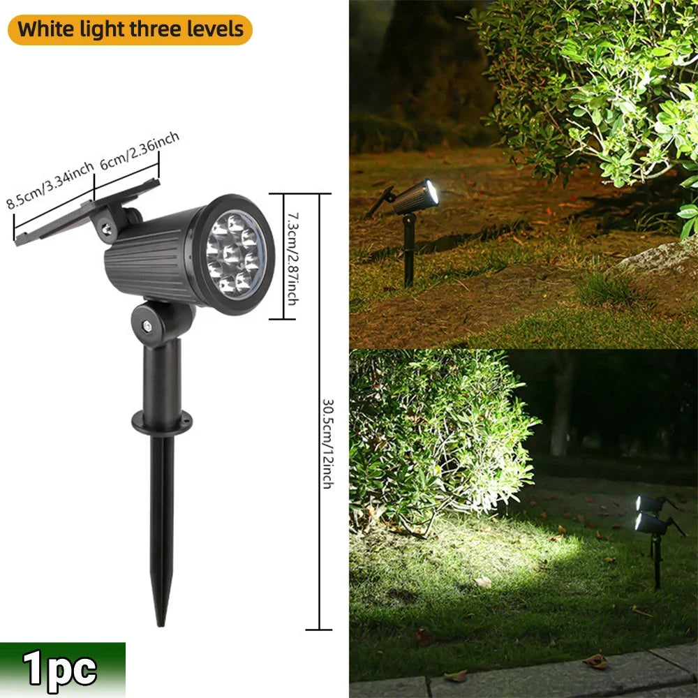 9 LED RGB Solar Spot Lights