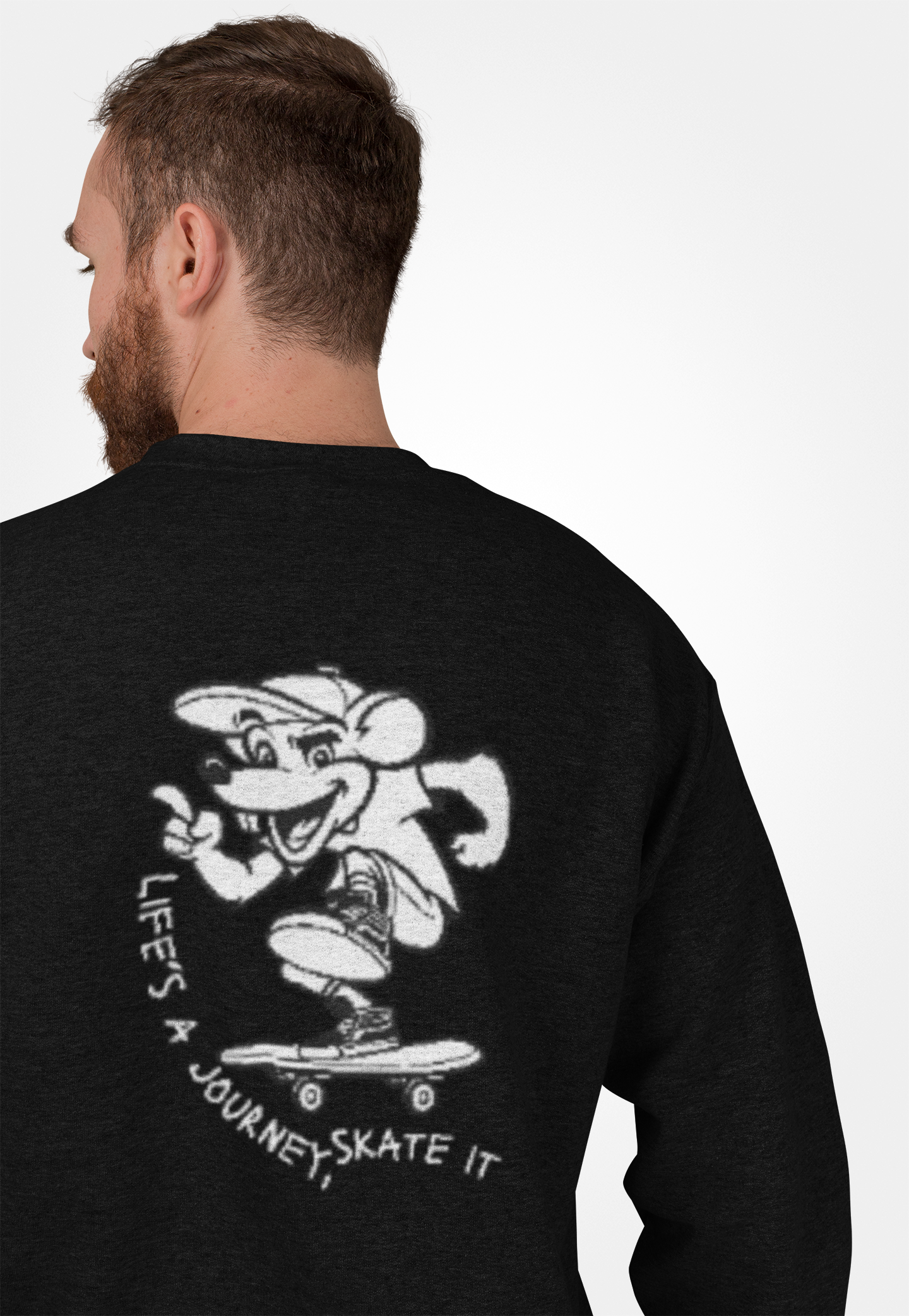 Graphic Designed Minimalist Skateboard Skate Board Lover Crewneck Sweatshirt