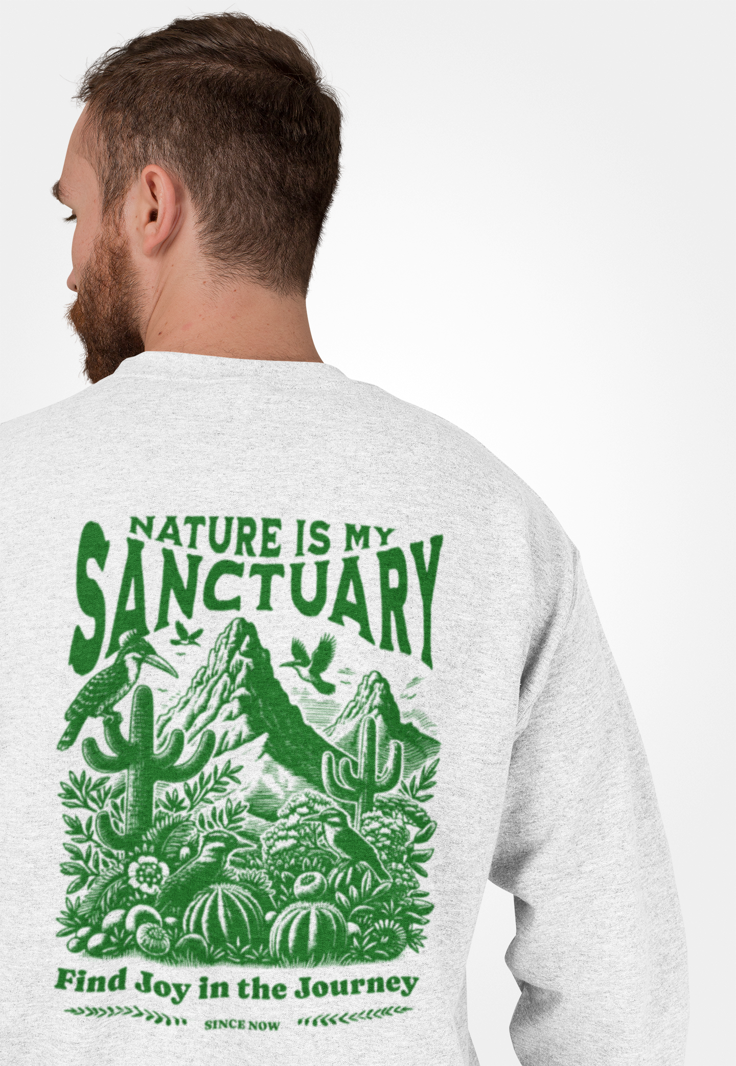 Graphic Designed Minimalist Crewneck Sweatshirt