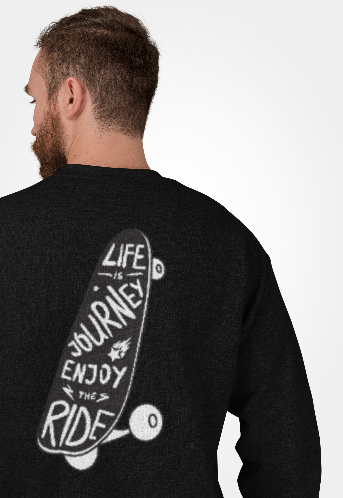 Graphic Designed Minimalist Skateboard Skate Board Lover Crewneck Sweatshirt