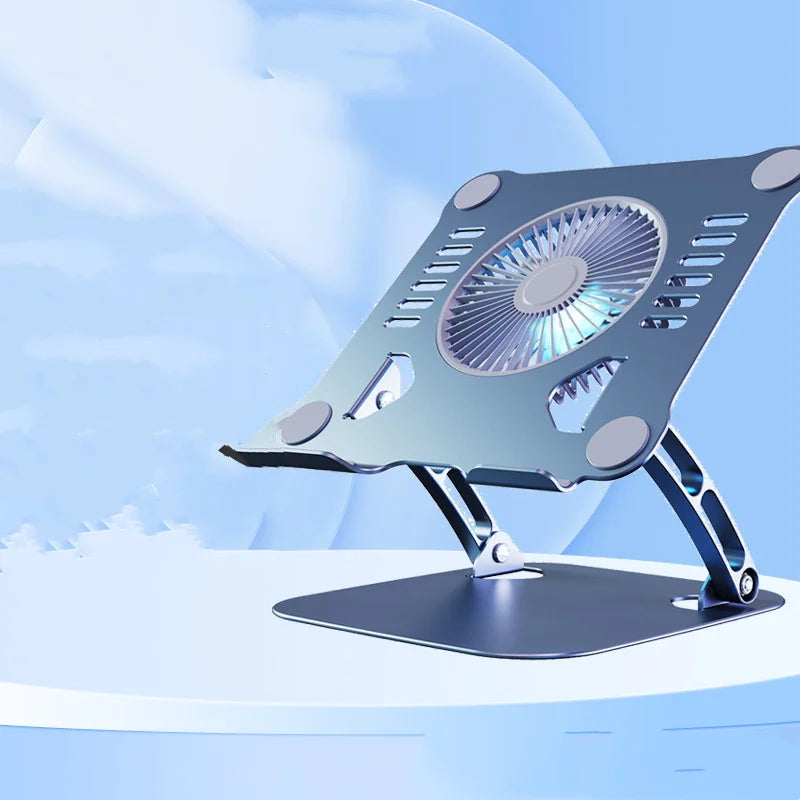 Laptop Stand with Fan, Adjustable Cooling Tablet Stand for Notebooks