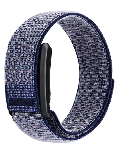 Nylon Loop Compatible with Whoop Band Strap Replacement Hook and Loop Breathable Adjustable Strap for Whoop 4.0 Tracker Accessory (Black)
