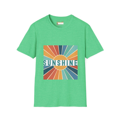Retro Sunshine Tees, Hiking Summer Designed Comfort T-shirt