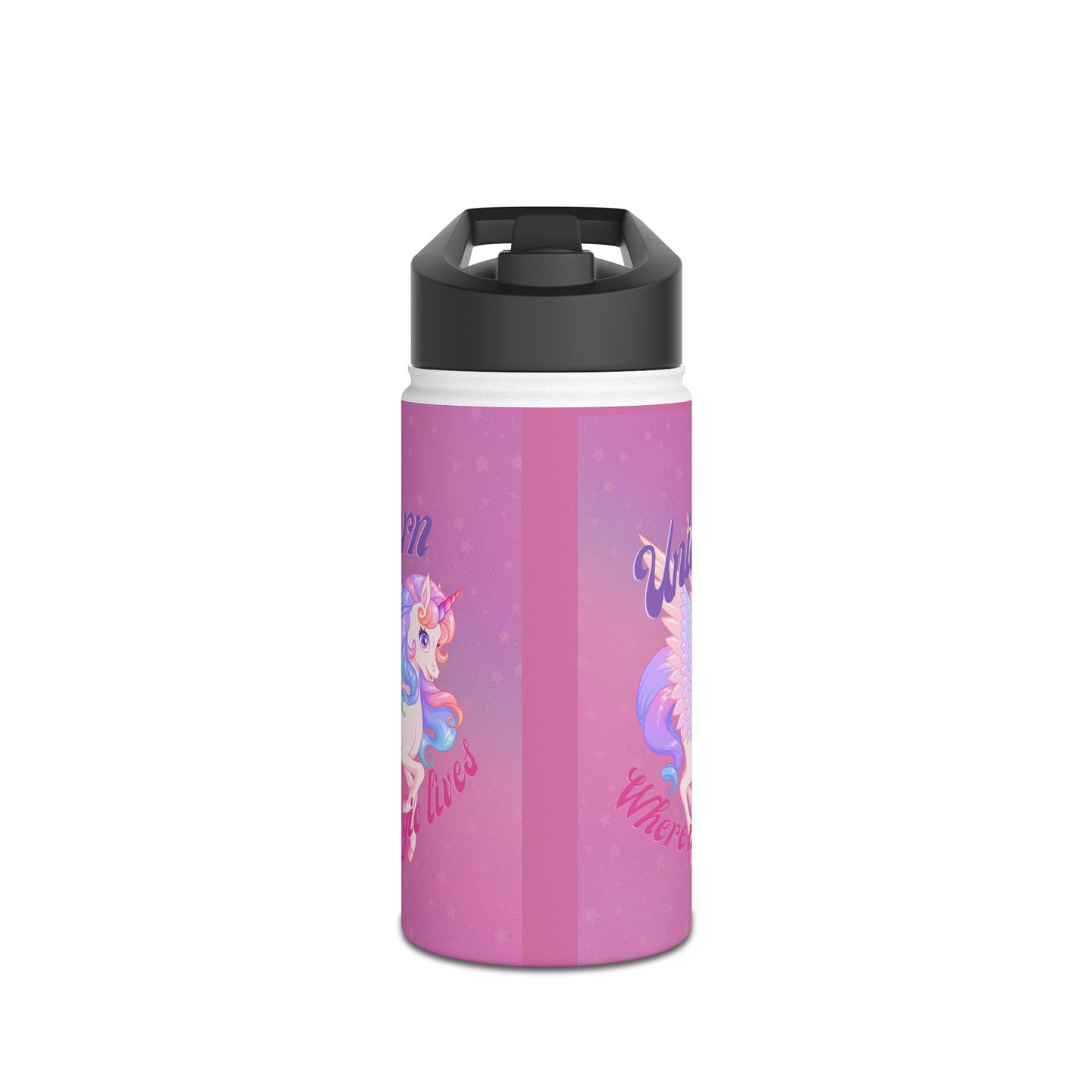 Graphic Designed Kids Stainless Steel Water Bottle, Standard Lid