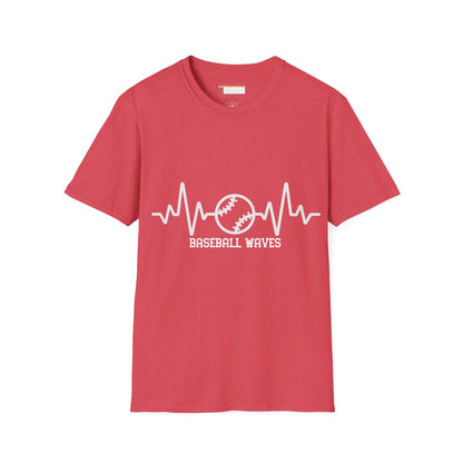 Graphic Baseball Waves Baseball Fan Unisex Comfort T-shirt