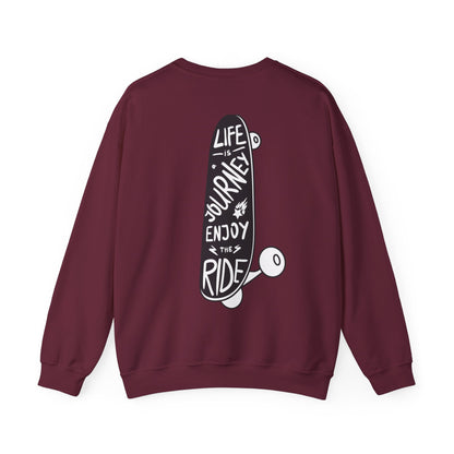 Graphic Designed Minimalist Skateboard Skate Board Lover Crewneck Sweatshirt