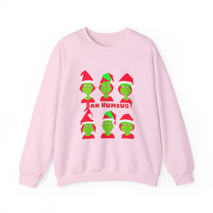 Graphic Designed Holiday Christmas Grinch Mode Crewneck Sweatshirt