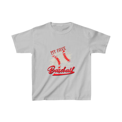 Designed Kids Fave Baseball Graphic Print T-shirts