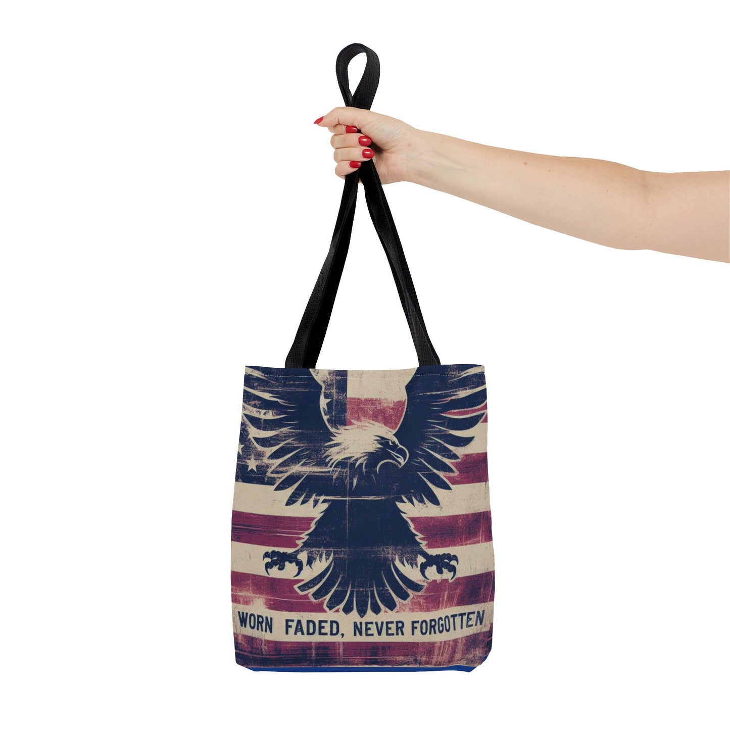 Patriotic American Flag Style Tote Bag