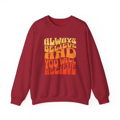 Graphic Designed Minimalist Unisex Motivational Crewneck Sweatshirt