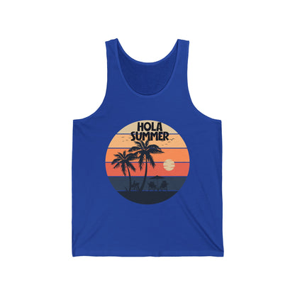 Hello This Summer Ultimate Comfort Styled Unisex Tank Top