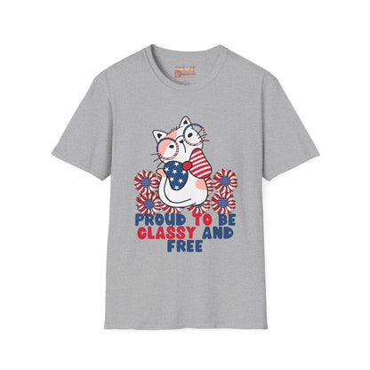 Proud To Be Free July 4th Independence Day Ultimate Comfort Unisex T-shirt