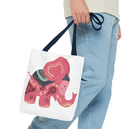 Summer Graphic Elephant Tote Bag