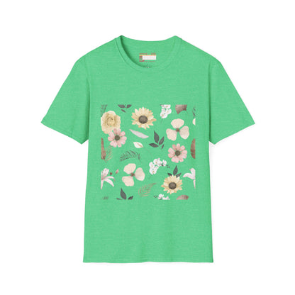 Graphic Wild Flower, Flower Lover Unisex Minimalist Comfort T-shirt