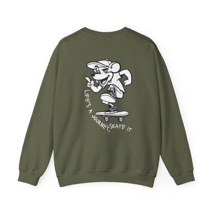 Graphic Designed Minimalist Skateboard Skate Board Lover Crewneck Sweatshirt