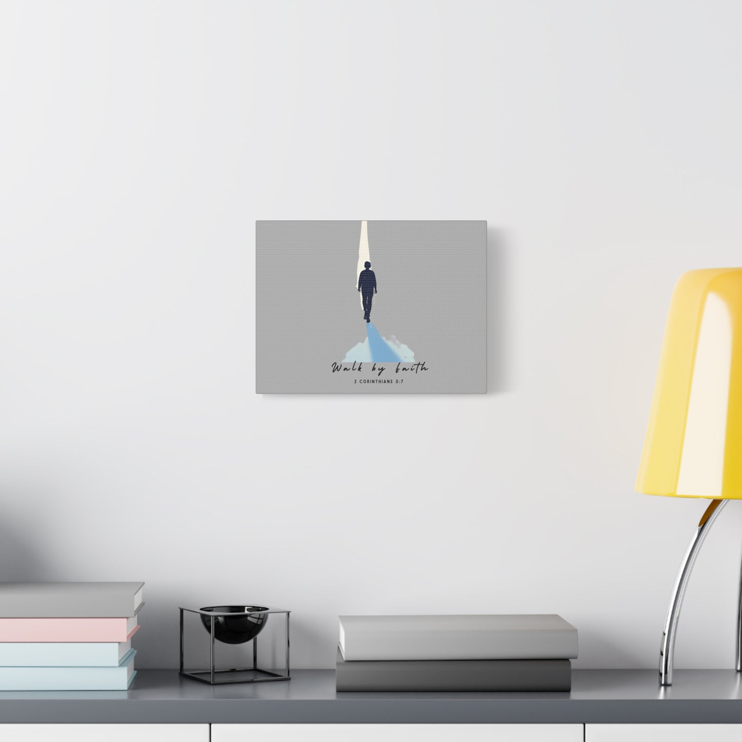 Inspirational Wall Art - "Walk by Faith" Canvas Print