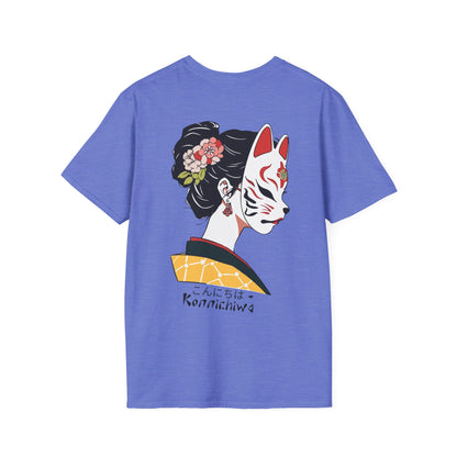 Masked Japanese Geisha Graphic Ultimate Comfort Styled Unisex T-shirt