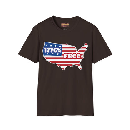 1776 percent Free,  July 4th Ultimate Comfort Unisex T-shirt