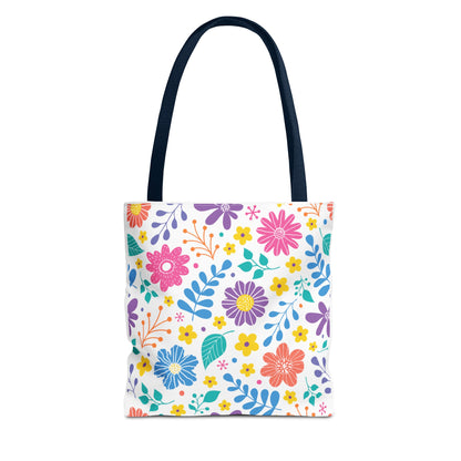 Summer Graphic Wild Flower Tote Bag