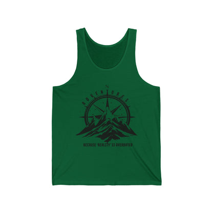 Adventure With Overrated Reality Graphic Ultimate Comfort Styled Unisex Tank Top