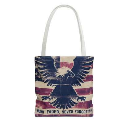 Patriotic American Flag Style Tote Bag