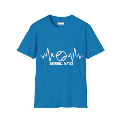 Graphic Baseball Waves Baseball Fan Unisex Comfort T-shirt