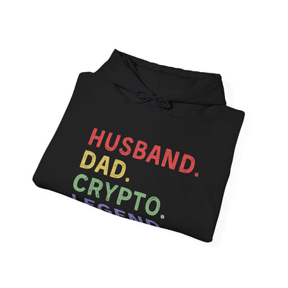 Husband Dad Crypto Legend Ultimate Comfort Unisex Hoodie