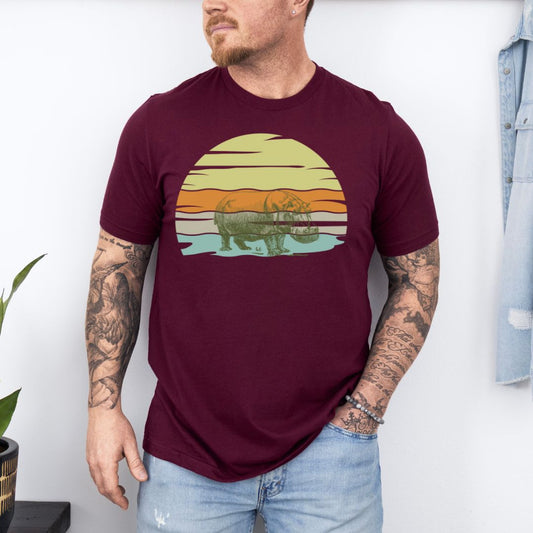 Hippo-po Animal  Graphic Ultimate Comfort Unisex T-shirt