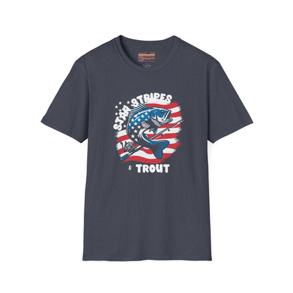 Star, Stripes and Trout Ultimate Comfort Unisex Funny T-shirt