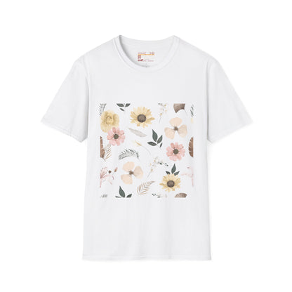 Graphic Wild Flower, Flower Lover Unisex Minimalist Comfort T-shirt