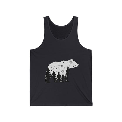 Ultimate Comfort Styled Unisex Forest Bear Summer Tank Top