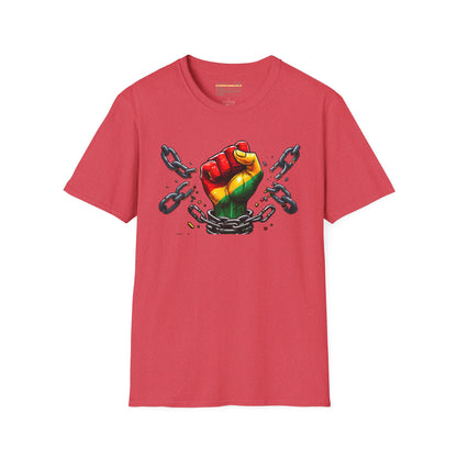 Celebrating Freedom Juneteenth With Pride Black and Proud Ultimate Comfort Unisex T-shirt