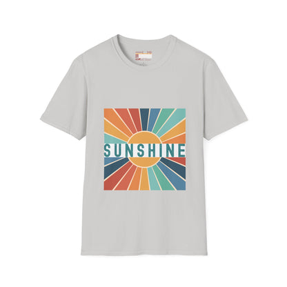 Retro Sunshine Tees, Hiking Summer Designed Comfort T-shirt