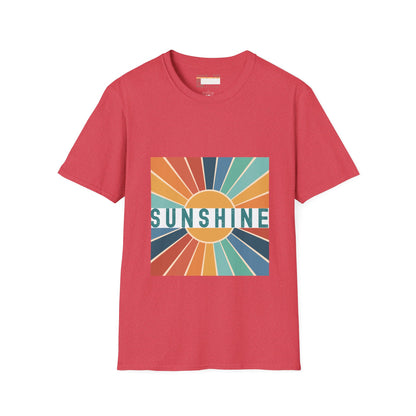 Retro Sunshine Tees, Hiking Summer Designed Comfort T-shirt