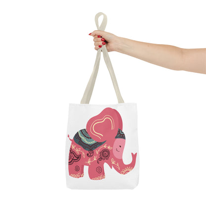 Summer Graphic Elephant Tote Bag