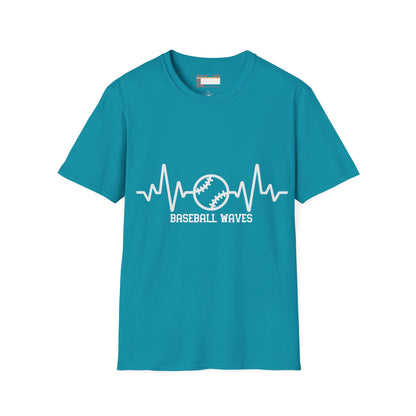 Graphic Baseball Waves Baseball Fan Unisex Comfort T-shirt