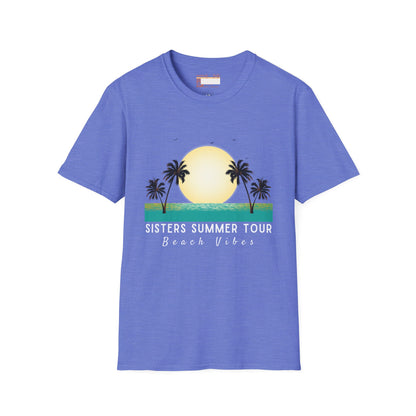 Graphic Sister Tour Comfort T-shirt, Christian Sister Outdoor Group Vacation Tees, Tees for Sisters Beach Cruise Trip